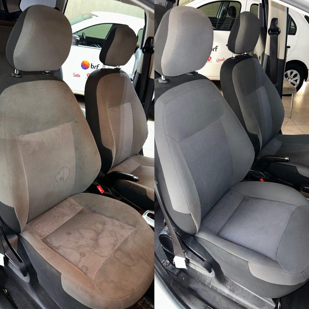 Antes e depois bancos automotivos
