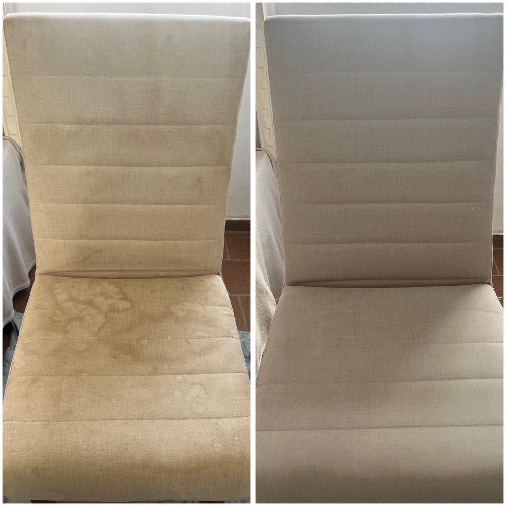 Antes e depois cadeira